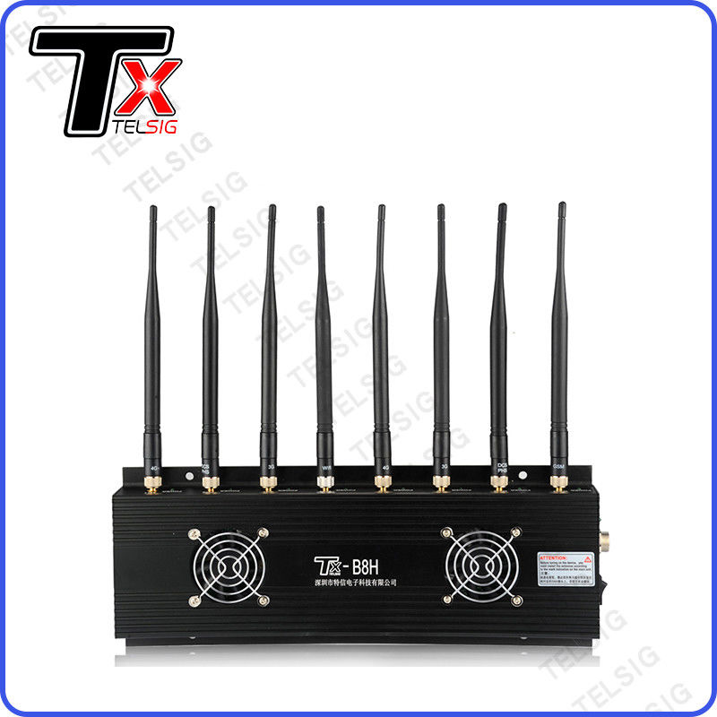 Powerful Car Gps Jammer For Wifi / CDMA / GSM 5 20 Meter Jamming Range