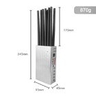 Portable Shield Cell Phone 2G 3G 4G 5G Jammer 12 Channel Signal Jammer GPS VHF UHF GSM WiFi Signal Blocker