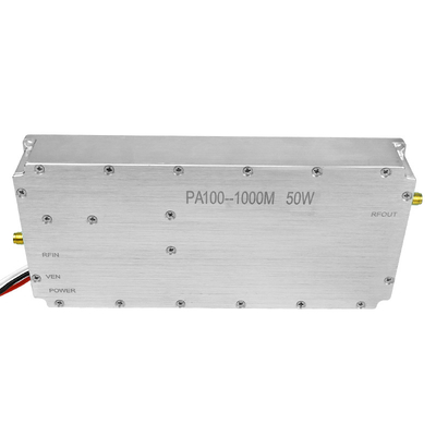 Super Bandwidth 100-1000 MHz 50 W Power Amplifier Aluminum UAV Drone Frequency Blocker