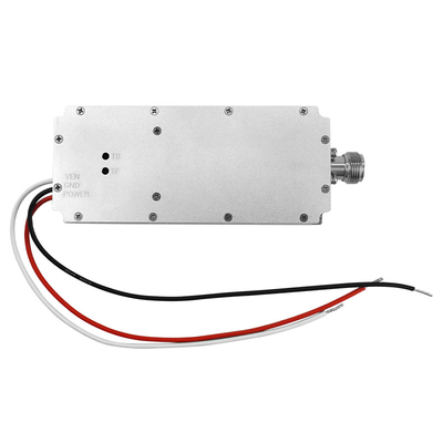 GaN Material N-End 90W 2400-2500MHz Circulator Jammer Module for Anti UAV Red Black Enable Wire Power Supply