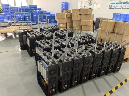 12 band 400W  omnidirectional portable move manpack anti drone FPV UAV signal  jammer equipment