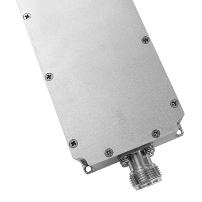 High power 100W 50dbm N type wide band  GaN 400-700mhz anti drone rf jammer module