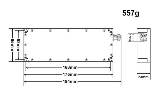 100W GaN Anti Drone Jamming Module 22V 32V Regulated Voltage with N Type Connector for UAV Counter System