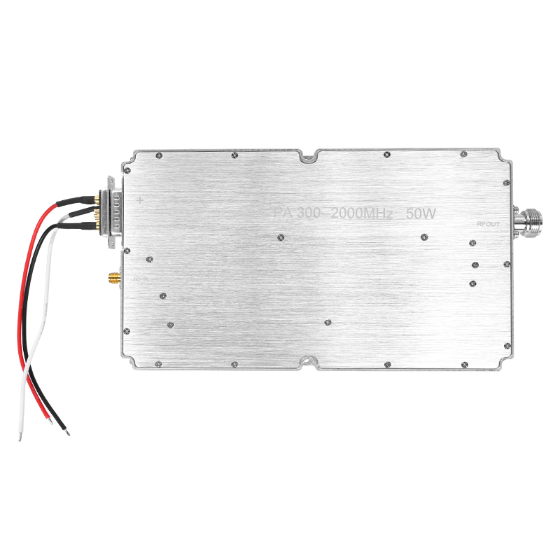 50W 47dbm 300-2000mhz wide band power amplifier module for communication field