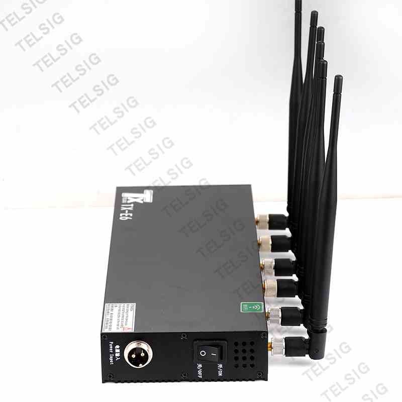 6 Antennas Mobile Phone Signal Jammer High Power For Libraries / Museums