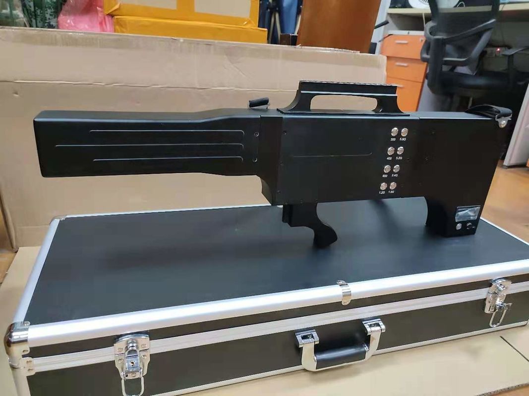 Gun Shape Wireless Signal Jammer UAV Solution 8 Band Aluminum Shell