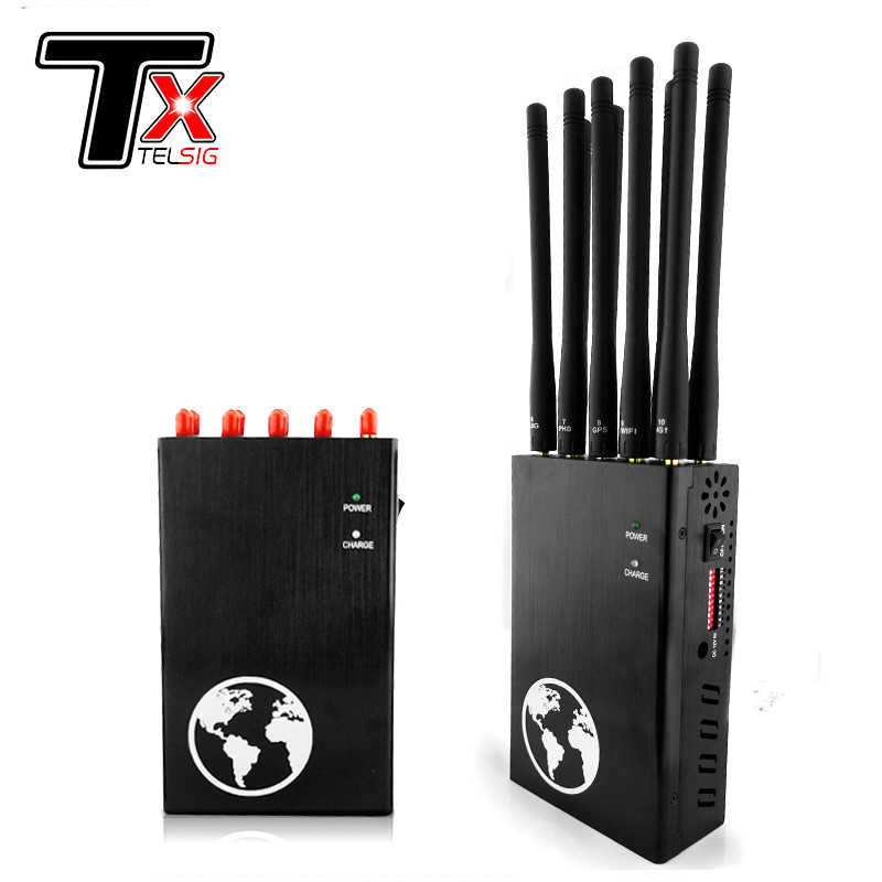 Portable Signal Jammer 10 Antenna GPS 2g 3g 4g 5g Signal Blocker