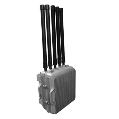 Outdoors 24 Hour 7 Day Aluminum Alloy Fixed Drone Signal Jammer With Cool Fan