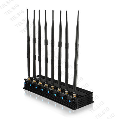 Desktop 8 Antenna Jammer 5 - 20 Meters Wireless Signal Blocker