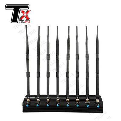 High Gain Omni Directional 8 Antenna Jammer Multifunction Desktop RF Signal Jammer