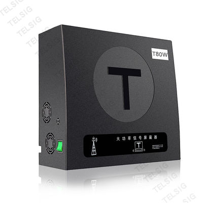 Black High Power Mobile Phone Jammer For 2G / 3G / 4G / 5G 5.0kg Weight