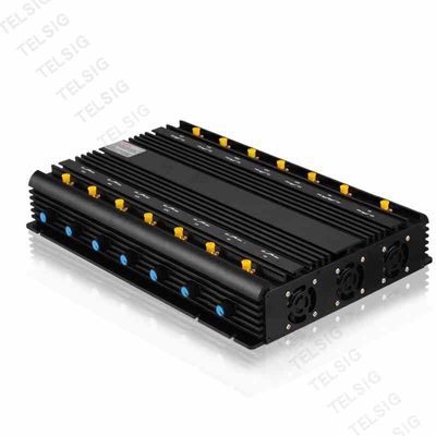 Military Standard Cell Phone Network Jammer , 14 Channel Wifi Scrambler Device
