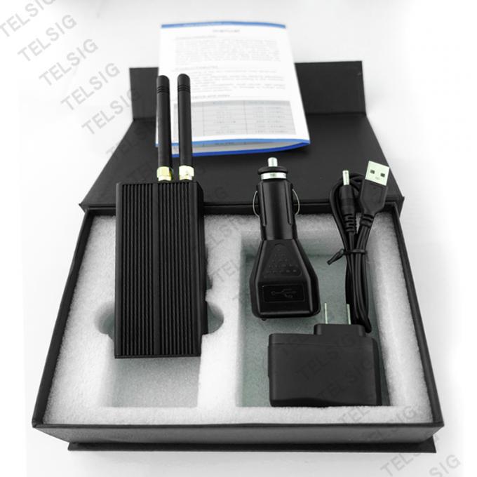 Anti Tracking Pocket Cell Phone Jammer , Car Gps Blocker With Cigar Lighter Charger
