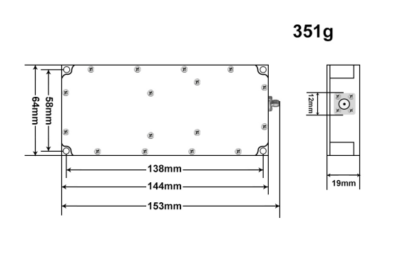 30w 50w RF Amplifier Module With Max Output Power Of 50W For Stronger ...