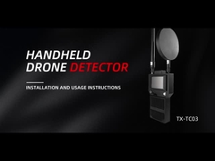 Customized Hand Held Signal Detector 1.5-2km 3 Channel For Anti FPV