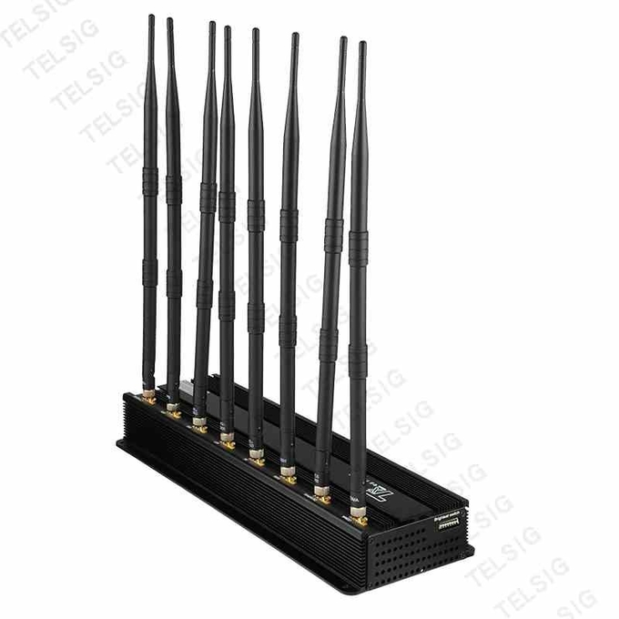 5 20 Meter Mobile Jamming Device , 8 Band Cell Phone Disruptor Jammer